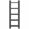 vidaXL Estantería/divisor de espacios madera maciza gris 60x35x160 cm