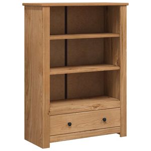 vidaXL Librer&iacute;a de madera maciza de pino estilo Panam&aacute; 80x35x110 cm
