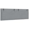vidaXL Cabecero de cama acolchado Hanko tela gris claro 140 cm