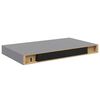 vidaXL Estante flotante de pared MDF gris 40x23x3,8 cm