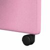 vidaXL Sillas de Comedor con Ruedas 2 pcs Rosa 58 x 65 x 94 cm tela