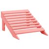 vidaXL Silla jardín Adirondack con otomana madera maciza de abeto rosa