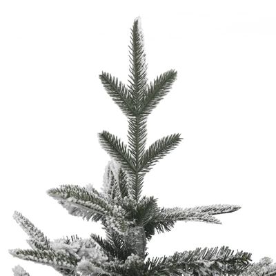 vidaXL Árbol de Navidad artificial con luces y nieve PVC&PE 150 cm
