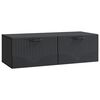 vidaXL Mueble para TV de pared Negro 98 x 41 x 30 cm