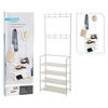 Storage solutions Perchero con 4 estantes blanco 60x26x155 cm