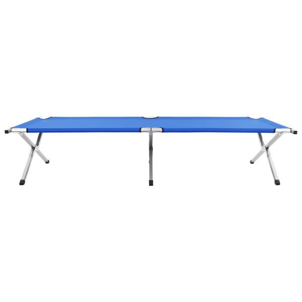 vidaXL Cama de camping azul XXL 210x80x48 cm