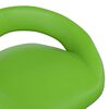 vidaXL Sillas comedor giratorias 2 unidades cuero sint&eacute;tico verde