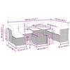 vidaXL Set sof&aacute;s jard&iacute;n y cojines 9 pzas rat&aacute;n sint&eacute;tico acacia negro