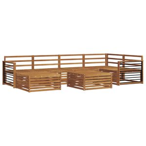 vidaXL Conjunto de sof&aacute;s de exterior 7 pcs Natural