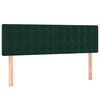 vidaXL Cama box spring con colch&oacute;n terciopelo verde oscuro 140x190 cm