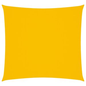 vidaXL Toldo de vela cuadrado tela Oxford amarillo 4x4 m