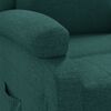 vidaXL Sill&oacute;n reclinable el&eacute;ctrico tela verde oscuro