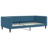 vidaXL Sofá cama con colchón terciopelo azul 100x200 cm