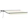 vidaXL Armaz&oacute;n de toldo manual con LEDs Crema y Antracita 2,5 x 2 m