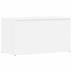 vidaXL Ba&uacute;l de almacenamiento madera contrachapada blanco 84x42x46 cm