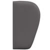 vidaXL Oreja de cabecero Gris Tenue 40 x 23 x 6 cm PVC