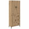 vidaXL Alacena Roble artisan 69,5 x 34 x 180 cm Madera de ingenier&iacute;a