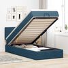 vidaXL Estructura de cama otomana colch&oacute;n terciopelo azul oscuro