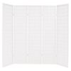 vidaXL Biombo plegable 5 paneles estilo japon&eacute;s 200x170 cm blanco