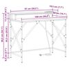 vidaXL Escritorio Gris Sonoma 100 x 50 x 86,5 cm Madera de ingenier&iacute;a