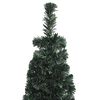 vidaXL &Aacute;rbol Navidad artificial estrecho soporte fibra &oacute;ptica 150 cm