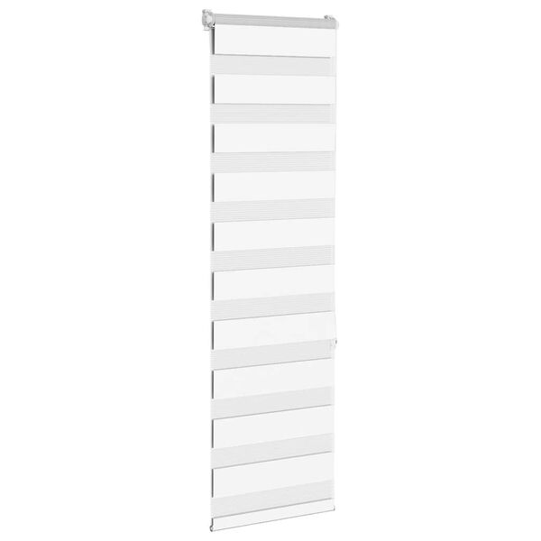 vidaXL Estor cebra blanco 40x150 cm tejido ancho 35,9 cm poliéster