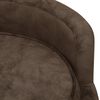 vidaXL Sof&aacute; para perros felpa marr&oacute;n 69x69x36 cm