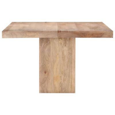 vidaXL Mesa de comedor de madera maciza de mango 120x120x77 cm