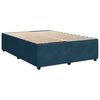 vidaXL Cama box spring con colch&oacute;n terciopelo azul 140x200 cm
