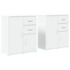 vidaXL Aparador de madera de ingenier&iacute;a 2 uds blanco 60x31x70 cm