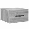 vidaXL Mesita de noche de pared color gris Sonoma 35x35x20 cm