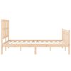 vidaXL Estructura de cama sin colch&oacute;n madera de pino blanca 140x200 cm