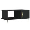 vidaXL Mesa de centro madera contrachapada negro 90x50x40 cm