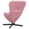 vidaXL Sillón huevo Rosa 63 x 73 x 90 cm Terciopelo