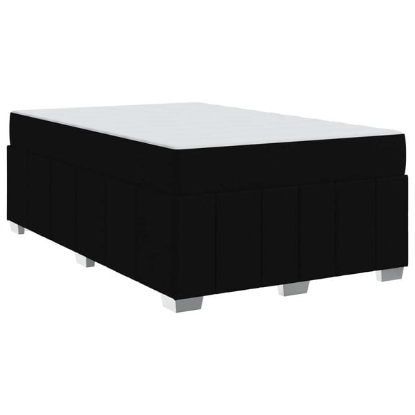 vidaXL Estructura de cama con colch&oacute;n Negro 120 x 200 cm tela