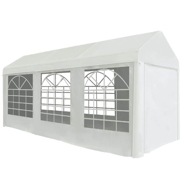 vidaXL Carpa para fiestas PE blanco 2x5 m