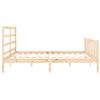 vidaXL Estructura de cama sin colchón madera maciza de pino 200x200 cm