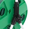 vidaXL Carrete de rollo para manguera de pie PVC verde 30 m