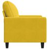 vidaXL Sillón de terciopelo amarillo 60 cm