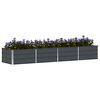 vidaXL Jardinera Antracita 320 x 80 x 45 cm Acero