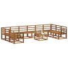 vidaXL Conjunto de sof&aacute;s de exterior 11 pcs Natural