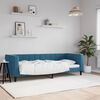 vidaXL Sof&aacute; cama sin colch&oacute;n terciopelo azul 80x200 cm
