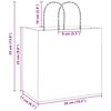 vidaXL Bolsas de papel con asas 250 uds amarillas 26x17x25 cm