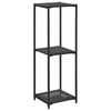 vidaXL Estanter&iacute;a de almacenaje rat&aacute;n sint&eacute;tico negro 30x30x90 cm