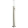 vidaXL Baliza luminosa con sensor de 80 cm, acero inoxidable, IP44