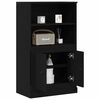 vidaXL Highboard Roble Negro 60 x 35.5 x 103.5 cm Madera contrachapada