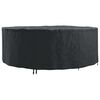 vidaXL Funda para muebles 244 x 244 x 105 cm Tela Oxford 210D Redondo