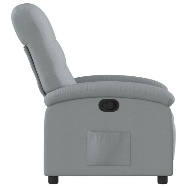 vidaXL Sill&oacute;n reclinable de tela gris claro