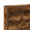 vidaXL Cabecera de almacenamiento con estante Roble ahumado 90 cm