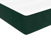 vidaXL Cama box spring con colch&oacute;n terciopelo verde oscuro 140x200 cm